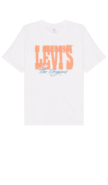 LEVI'S Vintage Fit Graphic Tee in White - LEVI'S - T-shirt graphique coupe vintage en blanc - LEVI'S 复古版型白色图案 T 恤 - LEVI'S Vintage Fit Grafik-T-Shirt in Weiß - LEVI'S 빈티지핏 그래픽 티셔츠 화이트 색상 - T-shirt grafica LEVI'S dal taglio vintage in bianco