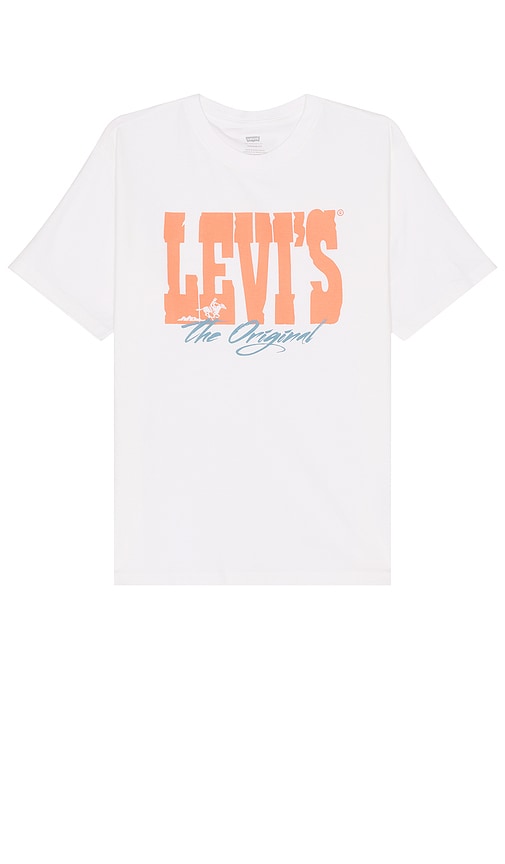 LEVI'S Vintage Fit Graphic Tee in White - LEVI'S - T-shirt graphique coupe vintage en blanc - LEVI'S 复古版型白色图案 T 恤 - LEVI'S Vintage Fit Grafik-T-Shirt in Weiß - LEVI'S 빈티지핏 그래픽 티셔츠 화이트 색상 - T-shirt grafica LEVI'S dal taglio vintage in bianco