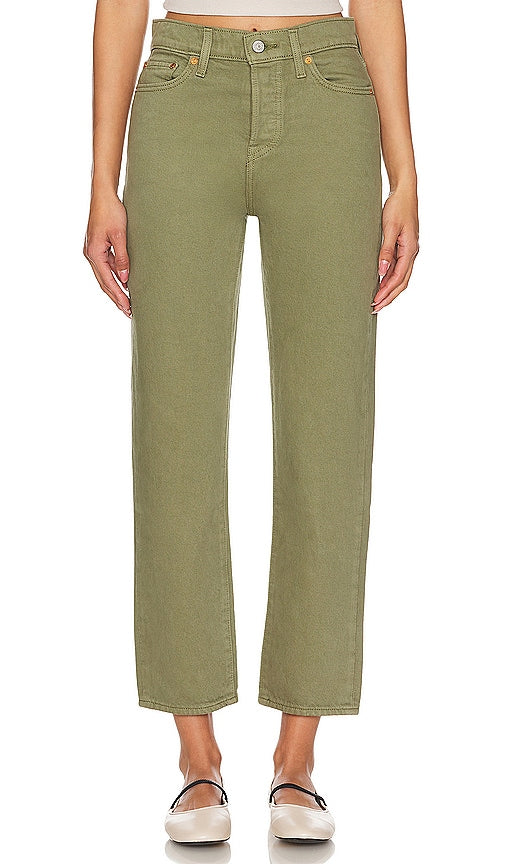 LEVI'S Wedgie Straight in Olive - LEVI'S Wedgie Straight - Olive - LEVI'S 橄榄色 Wedgie 直筒鞋 - LEVI'S Wedgie Straight in Oliv - LEVI'S 웨지 스트레이트 in 올리브 - LEVI'S Wedgie dritto in oliva
