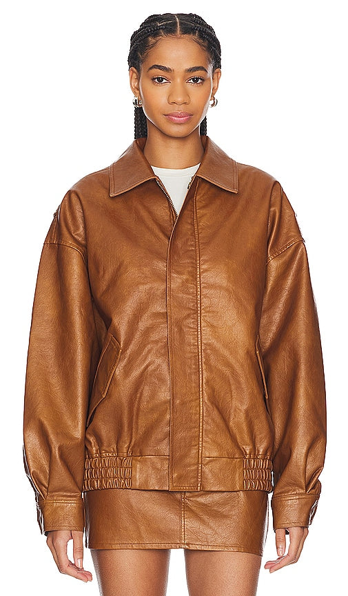 LIONESS Kenny Bomber in Tan