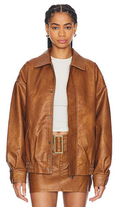 LIONESS Kenny Bomber in Tan