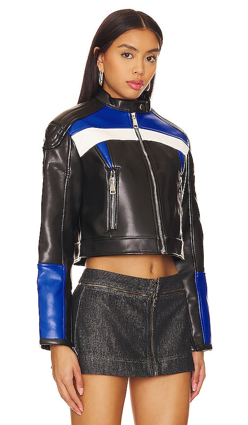 LIONESS Nueve Biker Jacket in Black
