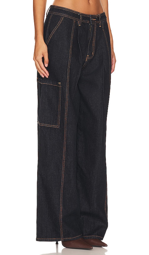 LIONESS Veneda Baggy Jean in Blue