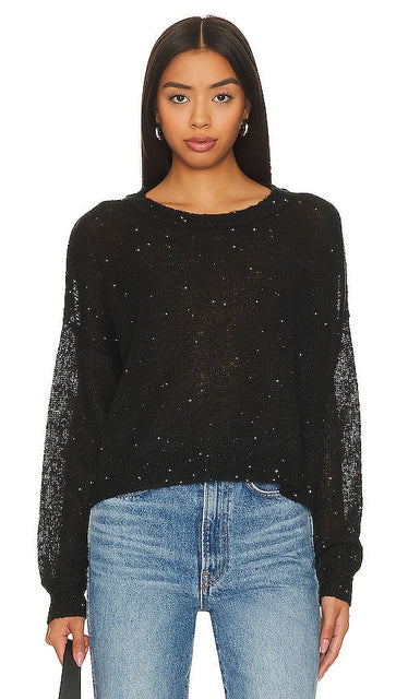 LNA Sheye Sparkle Sweater in Black - LNA Sheye Sparkle Pull en Noir - LNA Sheye 黑色闪亮毛衣 - LNA Sheye Sparkle Pullover in Schwarz - LNA Sheye 스파클 스웨터블랙 색상 - Maglione LNA Sheye Sparkle in nero
