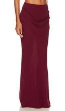 LOBA Antonella Maxi Skirt in Burgundy