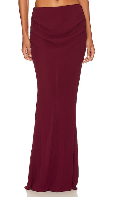LOBA Antonella Maxi Skirt in Burgundy - Jupe longue LOBA Antonella en bordeaux - LOBA Antonella 酒红色长裙 - LOBA Antonella Maxirock in Burgund - LOBA Antonella 맥시 스커트 - LOBA Gonna lunga Antonella in Borgogna
