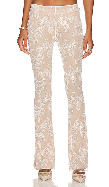 LOBA Carmen Pants in White - Pantalon Carmen LOBA en blanc - LOBA 卡门白色长裤 - LOBA Carmenhose in Weiß - LOBA 카르멘 팬츠 화이트 색상 - Pantaloni LOBA Carmen in bianco