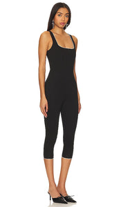 LOBA Elisa Capri Jumpsuit in Black