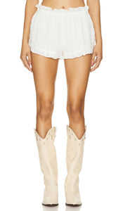 LOBA Martina Bloomer Short in Ivory - Short bloomer LOBA Martina en ivoire - LOBA Martina 象牙色灯笼裤短裤 - LOBA Martina Bloomer Short in Elfenbein - LOBA Martina Bloomer 쇼츠 - LOBA Martina Bloomer corto in avorio