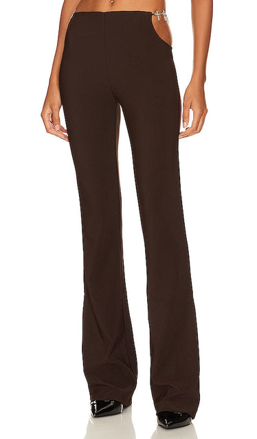 LOBA Valeria Pant in Brown - Pantalon LOBA Valeria en marron - LOBA Valeria 棕色长裤 - LOBA Valeria Hose in Braun - LOBA 발레리아 팬츠 - Pantaloni LOBA Valeria in marrone