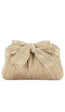 Loeffler Randall Rochelle Clutch in Metallic Neutral