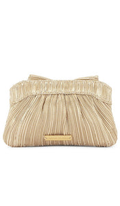 Loeffler Randall Rochelle Clutch in Metallic Neutral