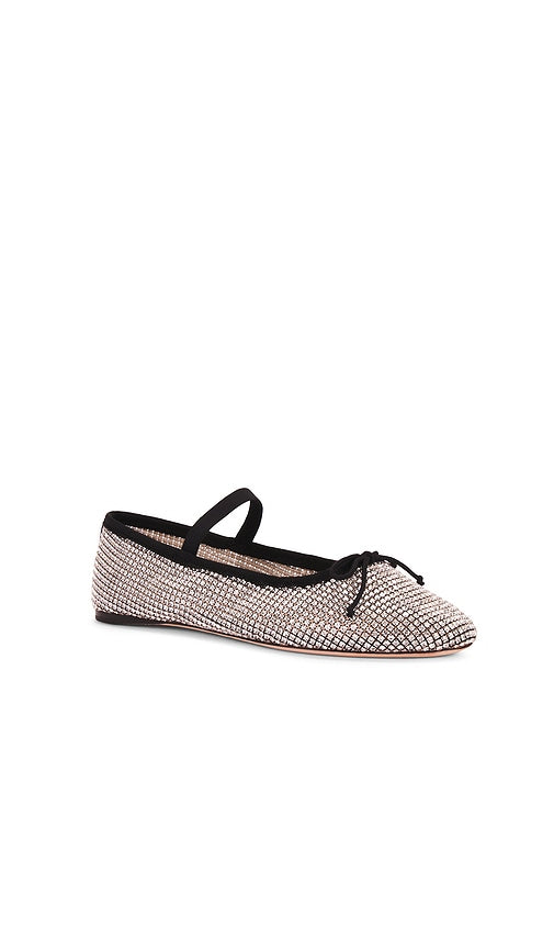 Loeffler Randall Leonie Ballet Flats in Metallic Neutral
