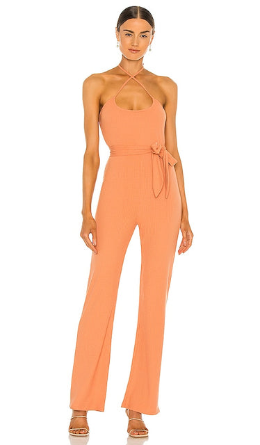 Lovers and Friends Langley Jumpsuit in Peach - Lovers and Friends - Combinaison Langley pêche - Lovers and Friends Langley 桃色连身裤 - Lovers and Friends Langley Jumpsuit in Pfirsich - Lovers and Friends 랭글리 점프수트 - Tuta Lovers and Friends Langley in pesca