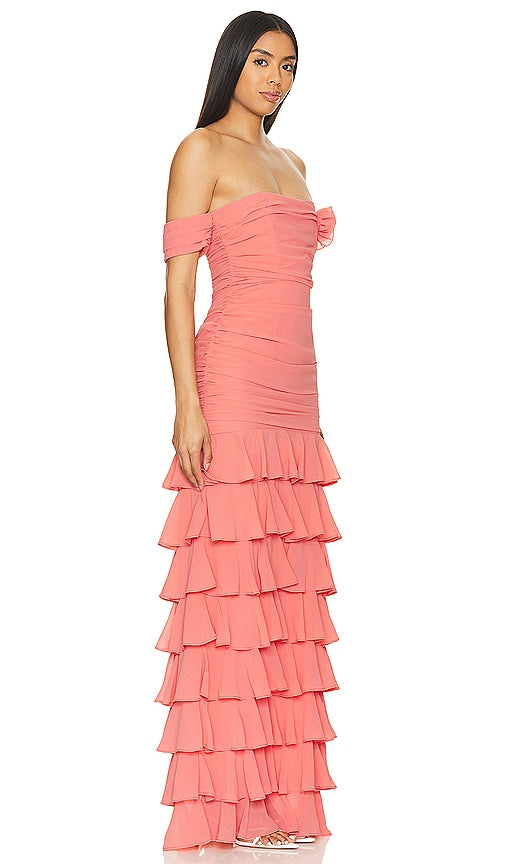 Lovers and Friends Elora Gown in Coral