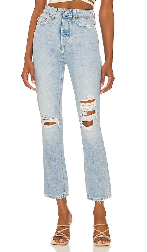 Lovers and Friends Reece High Rise Slim Straight in Blue - Lovers and Friends - Reece coupe droite slim taille haute - Bleu - Lovers and Friends Reece 蓝色高腰修身直筒裤 - Lovers and Friends Reece High Rise Slim Straight in Blau - Lovers and Friends Reece 하이라이즈 슬림 스트레이트 블루 색상 - Lovers and Friends Reece a vita alta slim dritto in blu