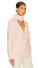 Lovers and Friends Deidra Cut Out Turtleneck Pullover in Blush