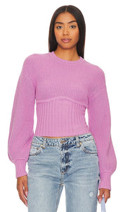 Lovers and Friends Anastasia Knit Sweater in Pink - Lovers and Friends - Pull en tricot Anastasia en rose - Lovers and Friends Anastasia 粉色针织毛衣 - Lovers and Friends Anastasia Strickpullover in Rosa - Lovers and Friends 아나스타샤 니트 스웨터핑크 색상 - Maglione lavorato a maglia di Lovers and Friends Anastasia in rosa