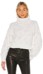 Lovers and Friends Lilah Turtleneck in Ivory - Lovers and Friends - Col roulé Lilah en ivoire - Lovers and Friends Lilah 象牙色高领毛衣 - Lovers and Friends Lilah Rollkragenpullover in Elfenbein - 연인과 친구 Lilah 아이보리 터틀넥 - Dolcevita Lovers and Friends Lilah in avorio