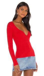 Lovers and Friends Darren Sweater in Red