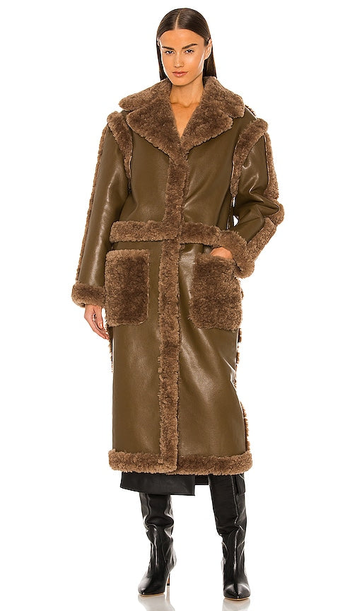 LPA Adriano Coat in Taupe