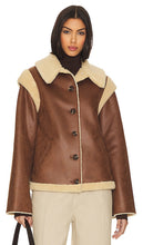 LPA Bona Shearling Jacket in Brown