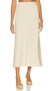 LPA Fiama Midi Skirt in Ivory - Jupe mi-longue LPA Fiama en ivoire - LPA Fiama 象牙色中长半身裙 - LPA Fiama Midirock in Elfenbein - LPA FIAMA 미디 스커트 - Gonna longuette LPA Fiama in avorio