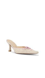 LPA Lace Up Mule in Natural