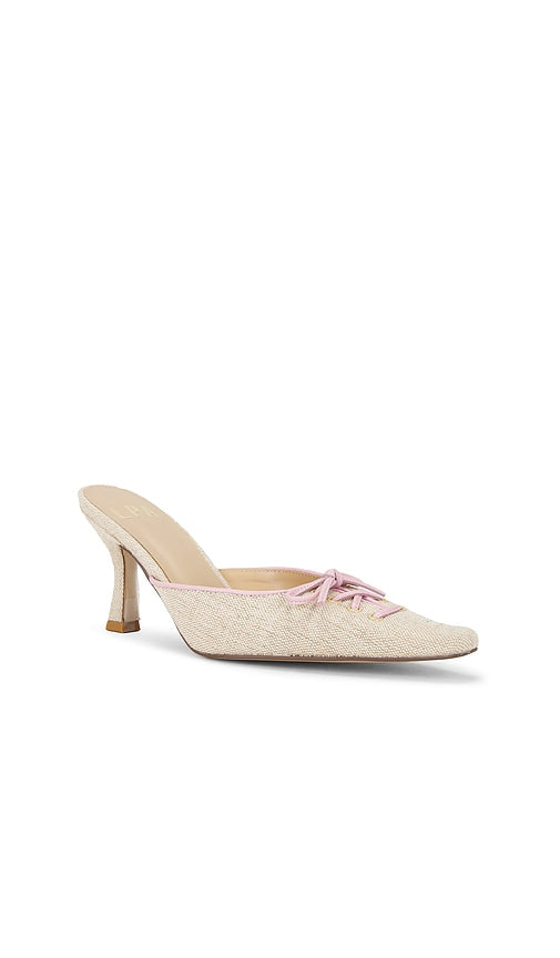LPA Lace Up Mule in Natural