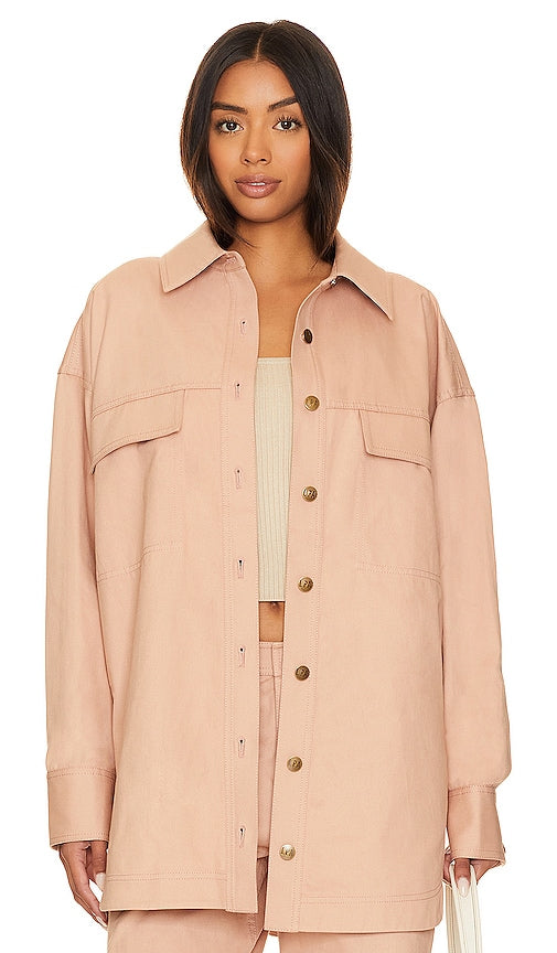 LPA Livia Workwear Jacket in Rose - Veste de travail LPA Livia en rose - LPA Livia 玫瑰色工装夹克 - LPA Livia Workwear-Jacke in Rose - LPA Livia 워크웨어 재킷 - Giacca da lavoro LPA Livia in rosa