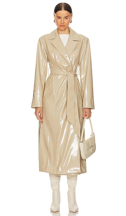 LPA Mia Trench Coat in Nude - Trench-coat LPA Mia en Nude - LPA Mia 裸色风衣 - LPA Mia Trenchcoat in Nude - LPA MIA 트렌치코트 색상의 누드 - Trench LPA Mia color nudo