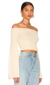 LPA Nalle Off Shoulder Sweater in Ivory
