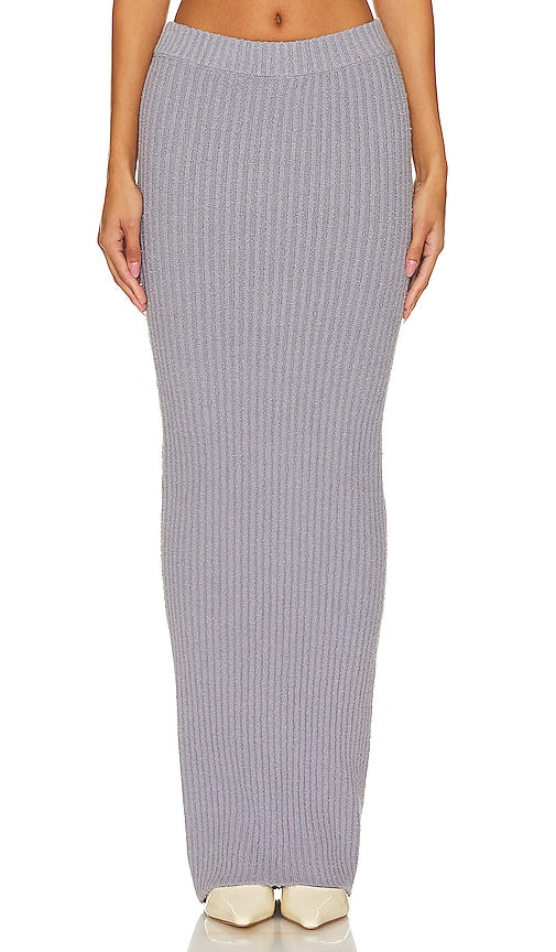 LPA Nara Maxi Skirt in Grey - Jupe longue LPA Nara en gris - LPA Nara 灰色长裙 - LPA Nara Maxirock in Grau - LPA NARA 맥시 스커트 그레이 색상 - Gonna lunga LPA Nara in grigio