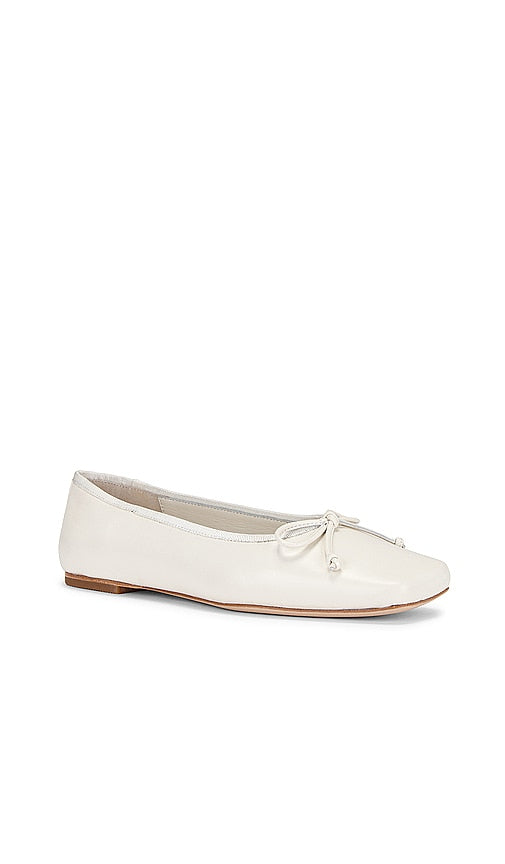 LPA Natasha Ballet Flat in White