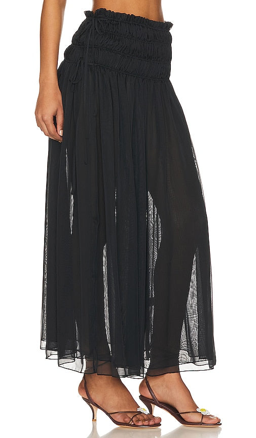 LPA Ophelia Maxi Skirt in Black