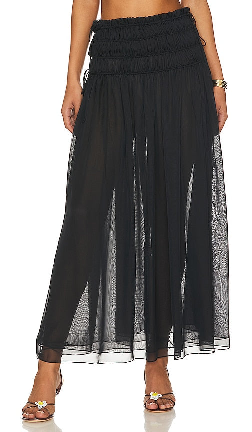 LPA Ophelia Maxi Skirt in Black - LPA - Jupe longue Ophelia en noir - LPA Ophelia 黑色长裙 - LPA Ophelia Maxirock in Schwarz - LPA Ophelia 맥시 스커트 - Gonna lunga LPA Ophelia in nero