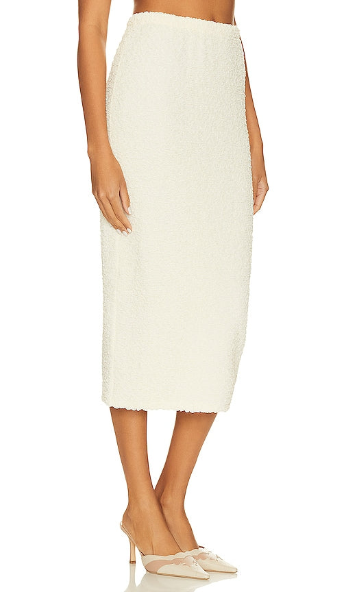 LPA Romola Midi Skirt in Cream