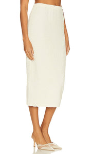 LPA Romola Midi Skirt in Cream