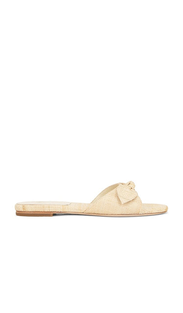 LPA Roni Sandal in Neutral | Natural Raffia Flat Sandals for Women