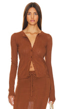 LPA Bennett Cardigan in Chocolate - Cardigan Bennett LPA en chocolat - LPA Bennett 巧克力色开衫 - LPA Bennett Cardigan in Schokolade - LPA Bennett 가디건 초콜릿 색상 - Cardigan LPA Bennett color cioccolato