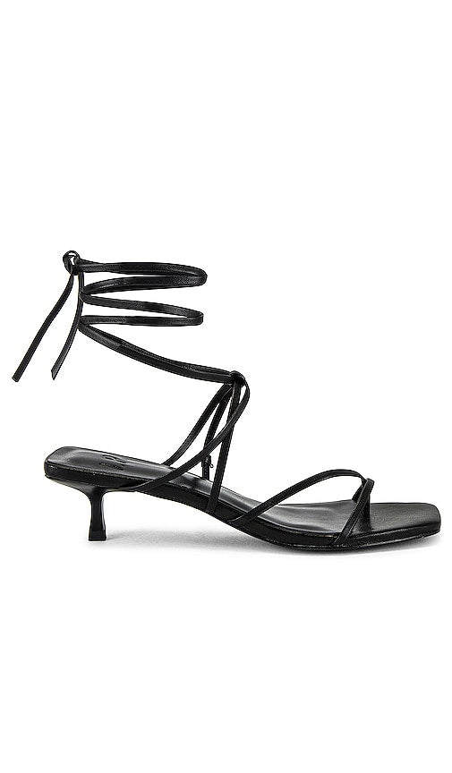 LPA Carmella Heel in Black | Black Open Toe Heels for Women