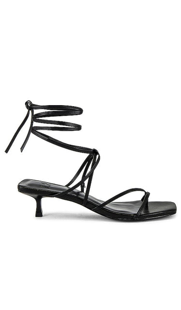 LPA Carmella Heel in Black | Black Open Toe Heels for Women