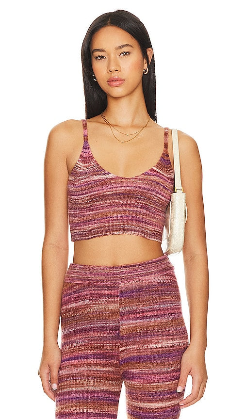 LSPACE Demi Top in Purple - Demi-haut LSPACE en violet - LSPACE 紫色半上衣 - LSPACE Demi-Top in Lila - LSPACE 데미 탑 - Top corto LSPACE in viola