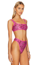 LSPACE Fused Ace Bikini Top in Fuchsia