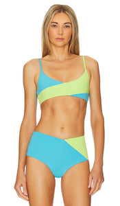 LSPACE High Tide Bikini Top in Blue - Haut de bikini LSPACE High Tide en bleu - LSPACE 蓝色高潮比基尼上衣 - LSPACE High Tide Bikinioberteil in Blau - LSPACE High Tide 비키니 탑 블루 색상 - Top bikini LSPACE alta marea in blu
