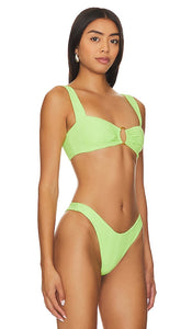 LSPACE Willow Bikini Top in Green