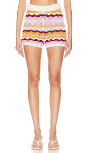 LSPACE X Revolve Sun Ray Short in White - Short LSPACE X Revolve Sun Ray en blanc - LSPACE X Revolve Sun Ray 白色短裤 - LSPACE X Revolve Sun Ray Short in Weiß - LSPACE X Revolve Sun Ray 쇼츠 화이트 색상 - Pantaloncini LSPACE X Revolve Sun Ray in bianco