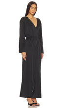 LUNYA Silk Long Sleeve Jumpsuit in Black