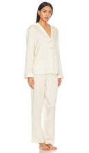 LUNYA Silk Long Sleeve Pajama Pant Set in Ivory