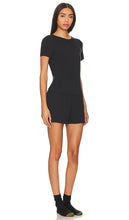 LUNYA Soft Modal Rib Tee Short Set in Black